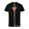 T-Shirt Moisture Wicking Dry Fit impresso em preto